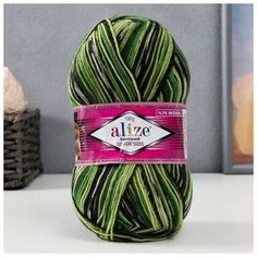 Пряжа "Superwash comfort socks" 75% шерсть, 25% полиамид 420м/100гр (2696)./В упаковке шт: 1 Alize