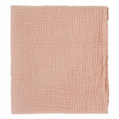 Одеяло из жатого хлопка цвета пыльной розы из коллекции essential 90x120 см Tkano