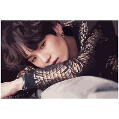 Картина по номерам на холсте BTS Suga - 825