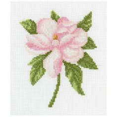 Набор для вышивания Klart "Розовый цветок", 12,5x14,5 см