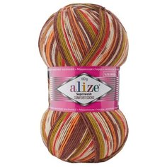Пряжа Alize Superwash Comfort Socks (Ализе Супервош) - 1 моток, (7709), 75% шерсть супервош, 25% полиамид, 420м/100г