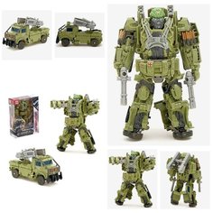 Робот Военный, трансформируется, с элементами из металла. Веснушкин Shop