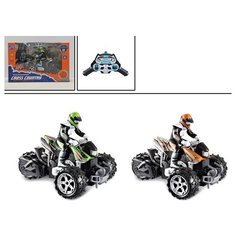 Радиоуправляемый трицикл с гонщиком Cross Country 2 цвета, 1:12, 22.5х16х16 см / радиоуправляемые игрушки / трицикл с гонщиком "Импортные товары"(игрушки)