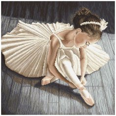 Набор для вышивания LETI арт. L8037 Маленькая балерина 32х32 см Letistitch