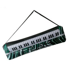 Игрушечное пианино надувное синтезатор 65 см цвет черный Маскарад