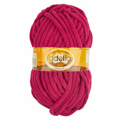 Пряжа ADELIA "DOLLY" 100% полиэстр 5 шт х 100 гр 40 м (25 ярко-розовый)