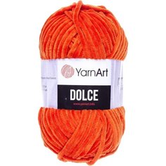 Пряжа Yarnart Dolce оранжевый (778), 100%микрополиэстер, 120м, 100г, 1шт