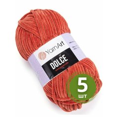 Пряжа YarnArt Dolce (Дольче) - 5 мотков Цвет: 793 терракот 100% микрополиэстер 100г 120м