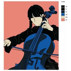 Картина по номерам V-555 "Уэнсдэй (Wednesday) сериал", 70x90 см Brushes Paints