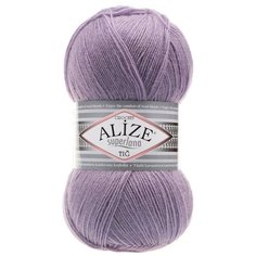 Пряжа Alize Superlana Tig лаванда (257), 25%шерсть/75%акрил, 570м, 100г, 1шт