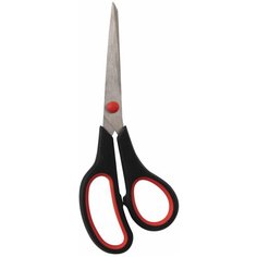 Ножницы Staff Everyday, 240мм, симметричные ручки, резиновые вставки, черно-красные, 6шт. (237501)