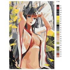 Картина по номерам Z156 для Взрослых Хентай "Нимфа" 40Х60 Brushes Paints