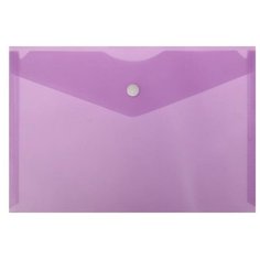 Calligrata Папка-конверт на кнопке А5, 150 мкм, Calligrata, фиолетовая