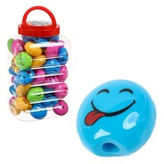 Точилка с контейнером "Смайл", микс Calligrata