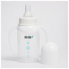 Бутылочка для кормления SIMPLE MED +, классика, с ручками, 125 мл., от 0 мес., медл. поток 5073675 Bool Bool