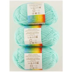 Пряжа Пехорка Детская новинка, 100 % акрил, 50 г, 200 м, 3 шт., 73 айсберг
