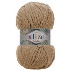 Пряжа Alize Softy plus бежевый (199), 100%микрополиэстер, 120м, 100г, 1шт