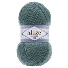 Пряжа Alize Lanagold 800, 49 % шерсть, 51 % акрил, 100 г, 800 м, 5 шт., 386 лазурный