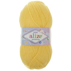 Пряжа Alize Sekerim Bebe, 100 % акрил, 100 г, 320 м, 1 шт., 187 светло-желтый