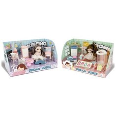 Shenzhen toys Кукла с набором мебели SLEEPING ROOM/SHOWER ROOM в коробке