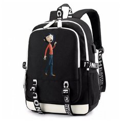 Рюкзак Коралина (Coraline) черный с USB-портом №1 Noname