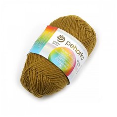 Пряжа для вязания ПЕХ Детская Новинка (100% акрил) 10х50г/200м цв.033 золотистая олива Пехорка