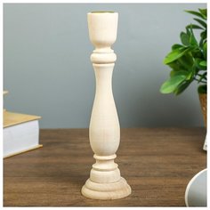 Подсвечник дерево под роспись "Талия" 20х5,5х5,5 см Сима ленд