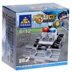 Конструктор блочный «Полицейский транспорт», 10 видов, микс Kazi