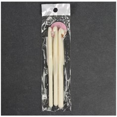 Набор крючков для вязания, диаметр 7, 8, 9 мм, длина 14 см, 3 шт, цвет белый Арт Узор