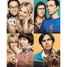 Картина по номерам Теория большого взрыва на стену Палитра забав