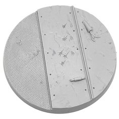 Подставка для миниатюр (Вархаммер, Warhammer и пр.) круглая "Corregidor Bases", 55 мм, непокрашенная, 1 шт. Micro Art Studio