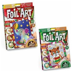 Набор для творчества Аппликация цветной фольгой FOIL ART /АльянсТрест/ Danko Toys