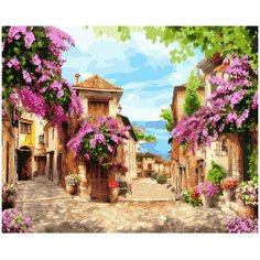 Картина по номерам Итальяно 40х50 см Итальянский дворик Molly