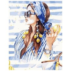 Картина по номерам «Леди лайм», MG2115 / 40х50 см / ТМ Цветной / Холст на подрамнике / Премиум набор