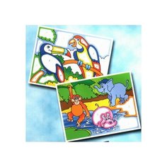 Раскраска для малышей двойная Зоопарк 0727 KSG