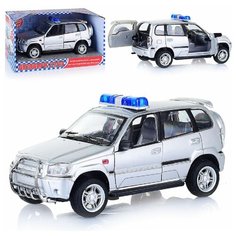 Машина Play Smart "Автопарк" серебристая, на батарейках, в коробке (9079-B)