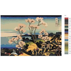 Картина по номерам Y-1 "Репродукция Кацусики xокусая- 1832" 70x110 Brushes Paints
