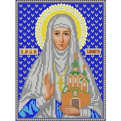 Набор для вышивания чешским бисером Светлица икона Св Мца Елизавета 19*24см