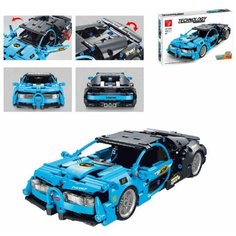 Пластиковый конструктор инерционная машина Bugatti для мальчика, 403 детали, открываются двери, T3046 Zhorya
