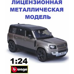 Машинка металл Land Rover Defender 2022 - New 1:24 Bburago