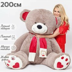 Большой плюшевый медведь, плюшевый мишка, мягкая игрушка Кельвин 200 см Нет бренда