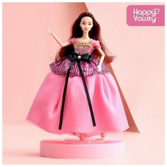 Кукла-модель «Нежные мечты» в розовом платье Happy Valley