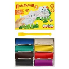 Пластилин 8 цветов 120 г, "Каляка-Маляка", со стеком./В упаковке шт: 1