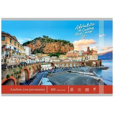 Альбом для рисования А4 40 листов Город у воды Prof-Press 40-1211 Проф Пресс