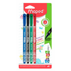 Маркер Maped Graph Pep`s 749627 0.8мм 4цв. блистер 12 шт.