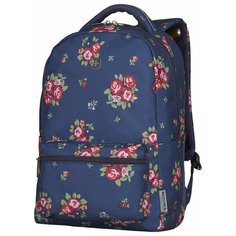 Рюкзак школьный WENGER 16" синий с рисунком, полиэстер, 36 х 45 х 25 см, 22 л (606469)