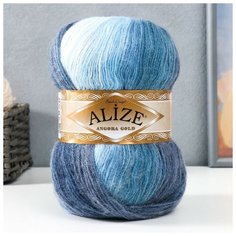 Пряжа "Angora Gold Batik" 20% шерсть, 80% акрил 550м/100гр (1899) Alize