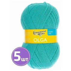Пряжа Семеновская пряжа Olga (13390), айсберг 5 шт. по 100 г