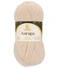 Пряжа Камтекс Ангара, 15 % шерсть, 35 % мохер, 50 % акрил, 100 г, 250 м, 1 шт., 188 топленое молоко