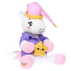 POMPOSHKI Мягкая игрушка единорожка в пижамке, 21 см Pr Market